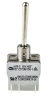 647h2-5rs APEM Toggle Switch, Panel Mount, (On)-Off-(On), DPDT, Solder Terminal