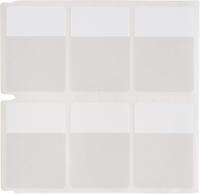 tht-9-427-10 Brady B-427 on White, Transparent Cable Labels, 25.40 mm Width, 36.5mm Label Length, 25.4mm Label Width