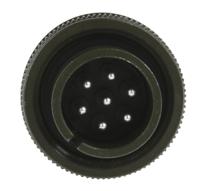 ms3106a-16s-1p Amphenol Industrial, MS3106A, Copper Alloy 7 Way Cable Mount MIL Spec Circular Connector, Pin Contacts,Shell Size 16S,