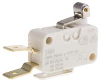 d489-v3ra ZF Short Roller Lever Micro Switch, Tab Terminal, 21 A @ 250 V ac, SPDT
