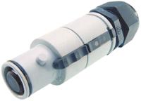snlm-p-c25-25s-gy ITT Cannon, Veam Snaplock IP65 Grey Cable Mount 1P Mains Connector Plug, Rated At 250A, 1.0 kV