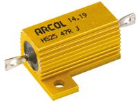 hs25-47r-j Arcol, 47Ω 25W Wire Wound Chassis Mount Resistor HS25 47R J ±5%