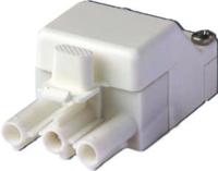 9383273500 Wieland ST18 Series Connector, 3-Pole, Male, Cable Mount, 16A, IP20