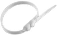 666-4720 RS PRO Cable Tie, Double Locking, 760mm x 9 mm, Natural Nylon, Pk-100