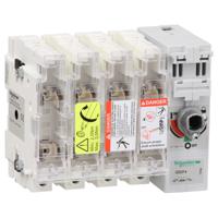 gs2f4 Schneider Electric Fuse Switch Disconnector, 4 Pole, 50A Max Current, 50A Fuse Current