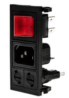 bzv03z000006 Bulgin C14 Snap-In IEC Connector Male, 10A, 250 V, Fuse Size 5 x 20mm