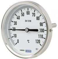 48697617 WIKA Dial Thermometer 0 → 100 °C,