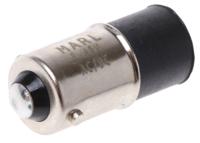 255-993-64-38 Marl White LED Indicator Lamp, 48V ac/dc, BA9s Base, 4.9mm Diameter, 9200mcd
