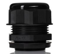 1427ncgm40b Hammond 1427NCG Series Black Nylon Cable Gland, M40 Thread, 22mm min., 32mm max., IP68