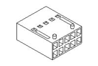 90143-0010 Molex Receptacle Housing Plug, 2.54mm Pitch, 10 Way, 2 Row