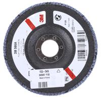 3m556d-b61795 3M 566A Zirconia Aluminium Flap Disc, 125mm, Fine Grade, P120 Grit