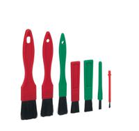 556052 Vikan Soft Bristle Green, Red Scrubbing Brush, Polyethylene bristle material