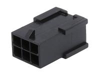 43020-0601 Molex, Micro-Fit Male Crimp Connector Housing, 3mm Pitch, 6 Way, 2 Row