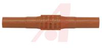 bu-32601-2 Mueller Electric Red, Female Banana Coupler With Brass contacts and Nickel Plated