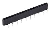bcs-120-l-s-pe Samtec Straight Through Hole Mount PCB Socket, 20-Contact, 1-Row, 2.54mm Pitch, Solder Termination
