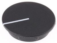 c291-blk Sifam 29.5mm Black Potentiometer Knob Cap, C291-BLK