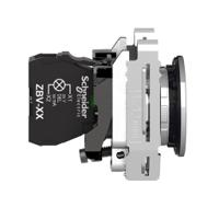 xb4fvg1 Schneider Electric, Harmony, Flush Mount White Universal LED Pilot Light, 30mm Cutout, Round, 100 → 132V ac
