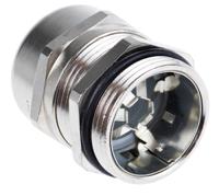 53112250 Lapp SKINTOP Series Metallic Nickel Plated Brass Cable Gland, PG21 Thread, 11mm min., 18mm max., IP68