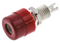 930176101 Hirschmann Test & Measurement Red Female Banana Socket, 4 mm Connector, Solder Termination, 32A, 30 V ac, 60V dc, Tin