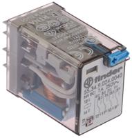 553490240040 Finder Plug In Power Relay, 24V dc Coil, 7A Switching Current, 4PDT