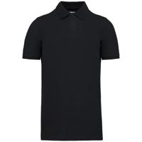 k2025cl KARIBAN K2025 Black 100% Cotton Polo Shirt, UK- L, EUR- L
