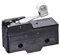 a-20gv22-b Omron A-20 Series Roller Lever Limit Switch, NO/NC, IP00, SPDT, 500V ac Max, 20A Max