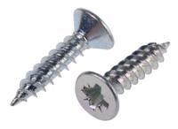 521-181 RS PRO Pozidriv Countersunk Steel Wood Screw, Bright Zinc Plated, No. 8 Thread, 3/4in Length