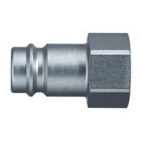 27sfiw21sxn Legris Nickel Plated Steel Female Pneumatic Quick Connect Coupling, 1/2 in Female Female Thread