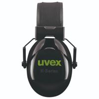 2630010 uvex K10 Speak & Listen Ear Defender with Headband, 30dB, Black, Green