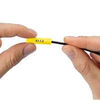 1116189 Phoenix Contact 5 (EX16)R C1 YE/BK, MM-WMS-2 9 Heat Shrink Cable Marker, Yellow, 4.8 → 9.5mm Cable, for , for