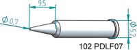 102pdlf07 Ersa 0.7 mm Conical Soldering Iron Tip for use with i-Tool