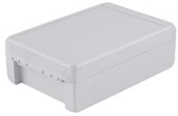 96014225-b-181306-pc-v0-7035 Bopla Bocube Series Light Grey Polycarbonate V0 Enclosure, IP66, IP68, IK07, Graphite Grey Lid, 191 x 125 x 60mm