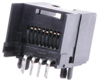 ss-600000-010 Bel-Stewart SS-60000 Series Female RJ45 Connector, Through Hole, Cat6 Right Angle 8P8C -Way