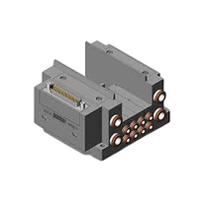 ss5y3-10f1-04b-c4-na SMC SY3000 series 4 station One-Touch Fitting 4 mm Manifold Base for use with Valve, SS5Y3-10F1-04B-C4-NA