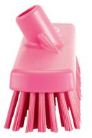 70601 Vikan Hard Bristle Pink Scrubbing Brush, 46mm bristle length, PET bristle material