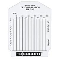 911bfc Facom Set of 100 Test Cards for Diesel Engine