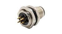 rnd-205-01181 RND Connector, 4 Contacts, Panel, M12 Connector, Plug, Male, IP67, RND 205 Series