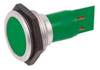 smcp3017289 Signal Construct Green Panel Mount Indicator, 230V ac, 30mm Mounting Hole Size, IP67