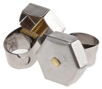 9928 Unex Brass (Bolt), Stainless Steel Thumb Hex Unex, 11mm Band Width, 9 → 12mm ID