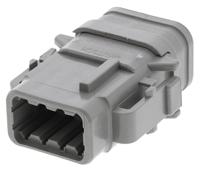 dtm068s-e007 Deutsch, DTM Automotive Connector Plug Grey 8 Way, Crimp Termination DTM068S-E007