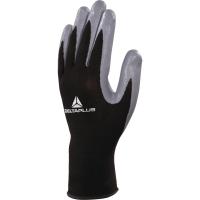 ve712gr11 Delta Plus VE712GR Black, Grey Polyester Polyester Work Gloves, Size 11, Nitrile Coating