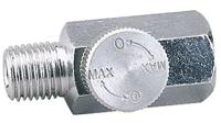 137-0946 RS PRO Threaded Flow Regulator, 1/4 in Female Inlet Port x 1/4 in Male Outlet Port