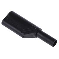 934099100 Hirschmann Test & Measurement Black Male Banana Plug, 4 mm Connector, Screw Termination, 24A, 1000V, Nickel Plating