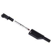 934099100 Hirschmann Test & Measurement Black Male Banana Plug, 4 mm Connector, Screw Termination, 24A, 1000V, Nickel Plating