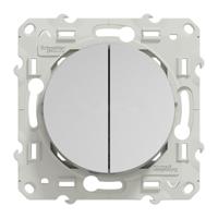 s530285 Schneider Electric Grey Rocker Switch, 2 Way, 1 Gang, Odace