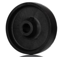 28010 LAG Black Thermoplastic High Temperature Resistant Trolley Wheel, 250kg