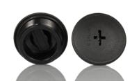 hpm25-bk080 Alpha Wire Blanking Plug, M25, Plastic, 30mm Diameter, Threaded