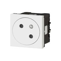 077145l Legrand Mosaic White 1 Gang Plug Socket, 16A, Indoor Use