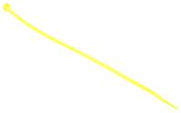 404-540 RS PRO Cable Tie, 203mm x 3.6 mm, Yellow Nylon, Pk-100