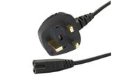 rnd-465-00946 MAINS CABLE UK MALE to IEC C7 1.8M